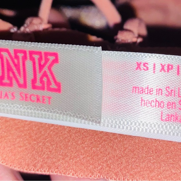 PINK Victoria’s Secret Floral Strap Champagne Bra - Picture 2 of 2